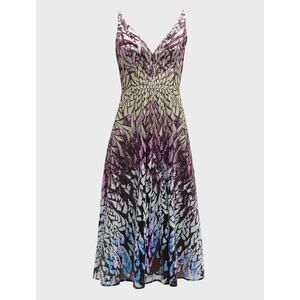 Dress the population XL elisa orchid multi sequin dress